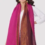 Zari Reversible Shawl - Fuschia