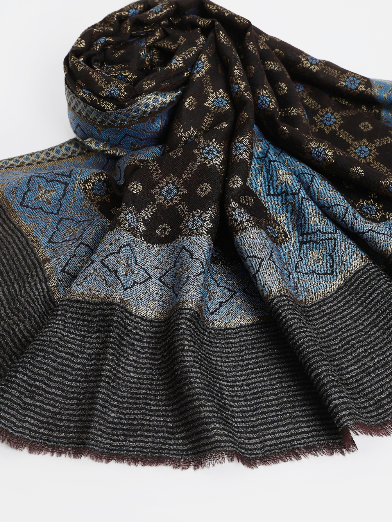 Imperial Sapphire Weave Stole