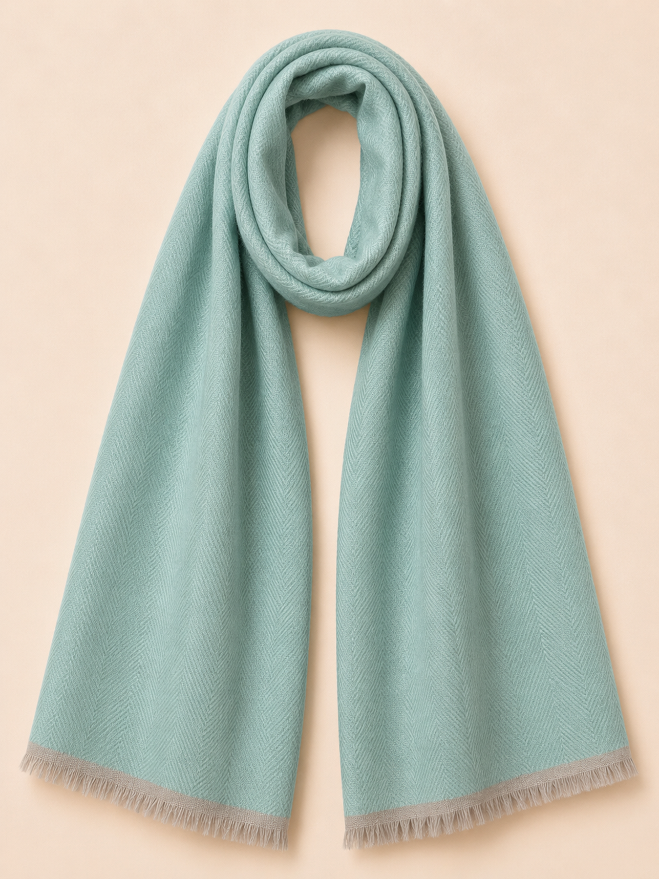 Seafoam Mint Cashmere Blend Stole