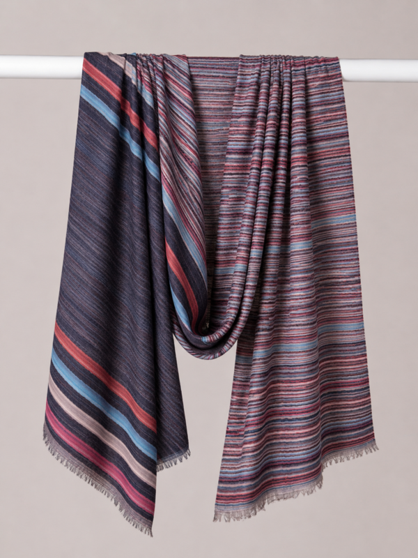 Twilight Stripe Reversible Stole