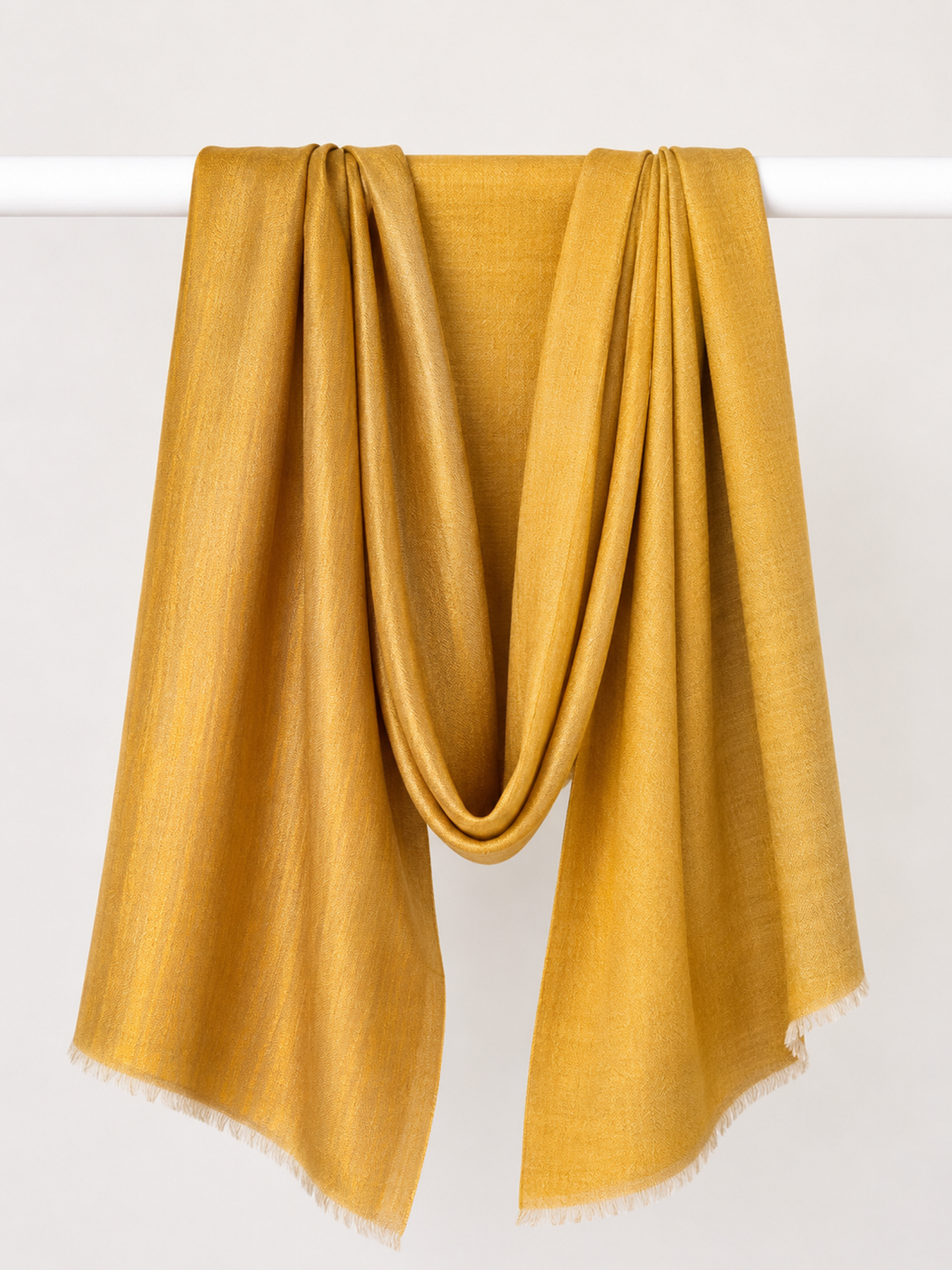 Golden Saffron Reversible Zari Stole