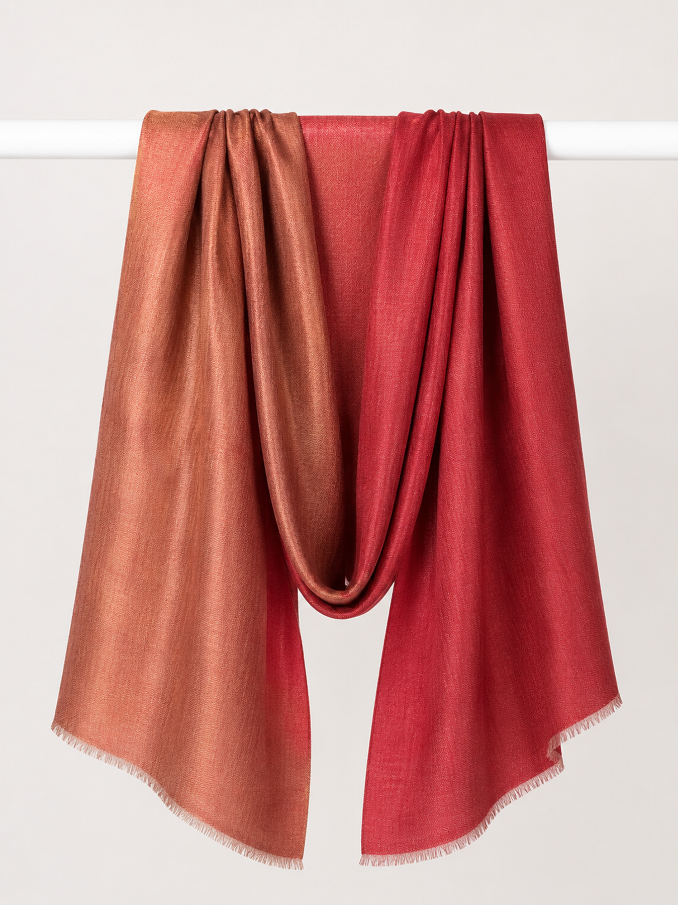 Crimson Glow Reversible Zari Stole