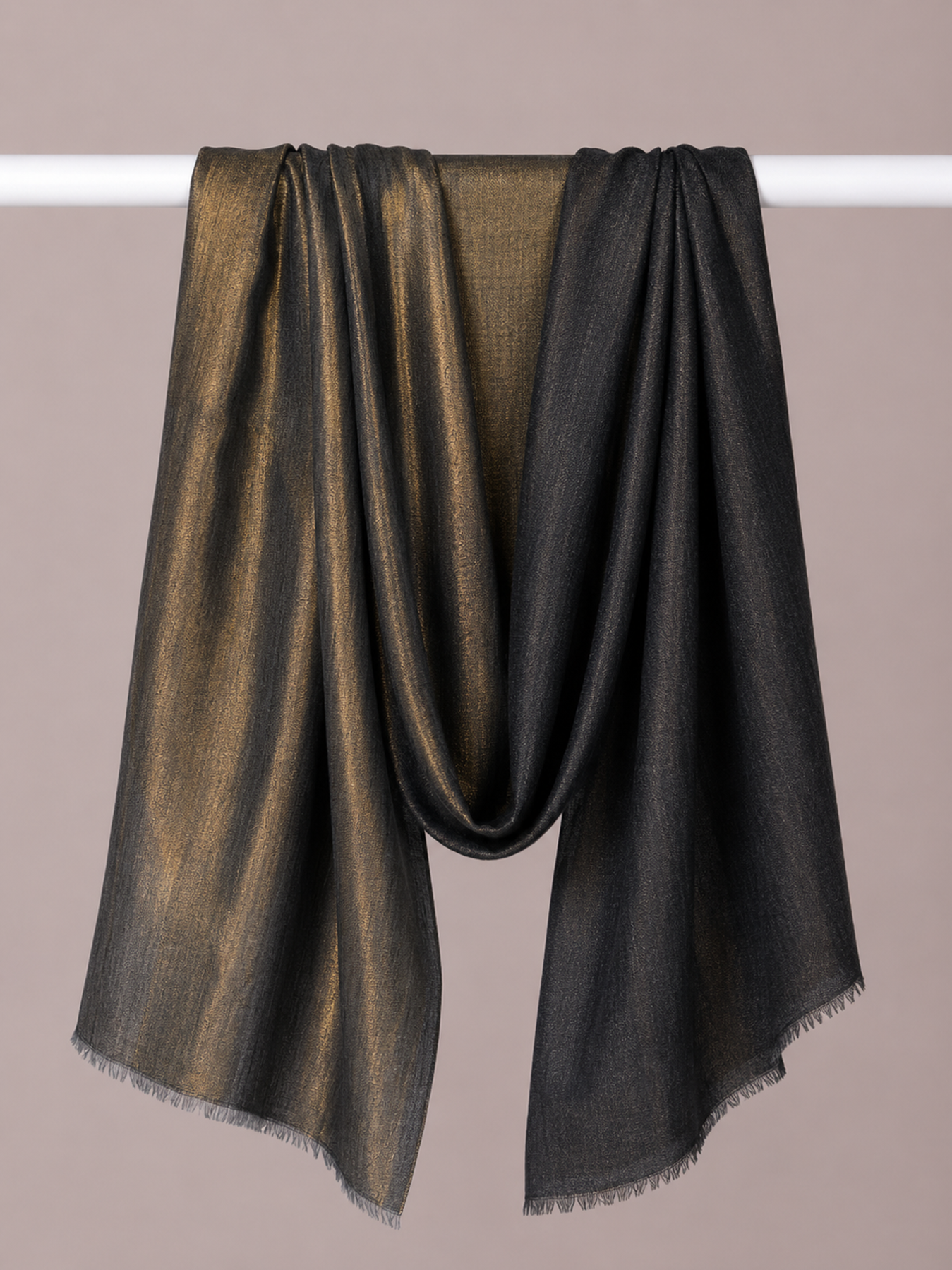 Noir Gold Reversible Zari Stole
