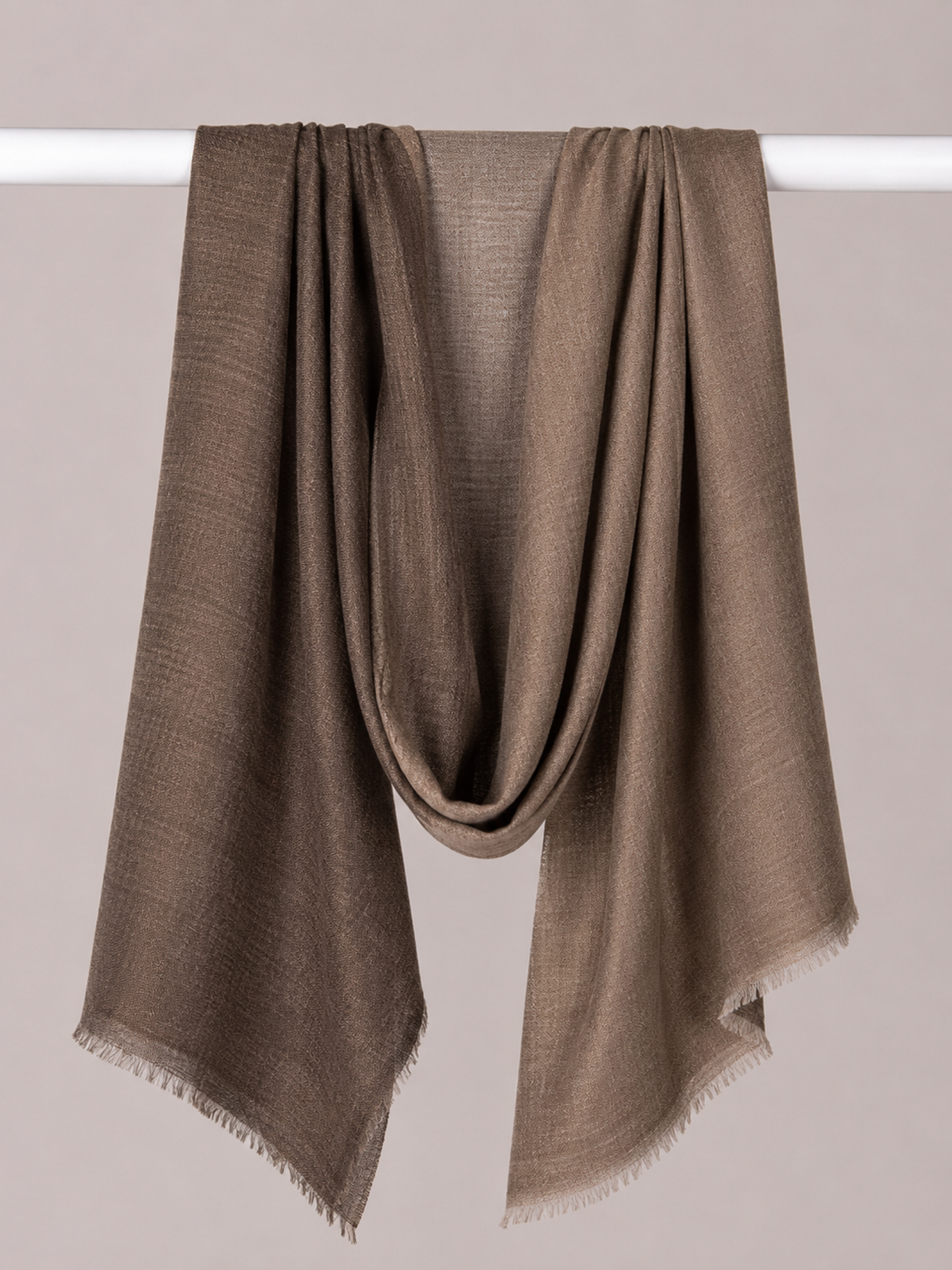 Mocha Taupe Reversible Stole