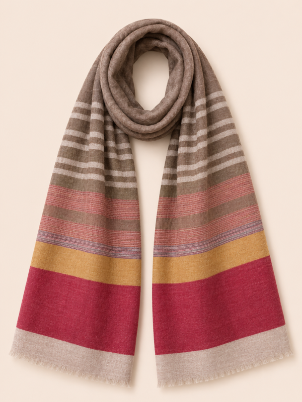 Sunset Meadow Stripe Stole
