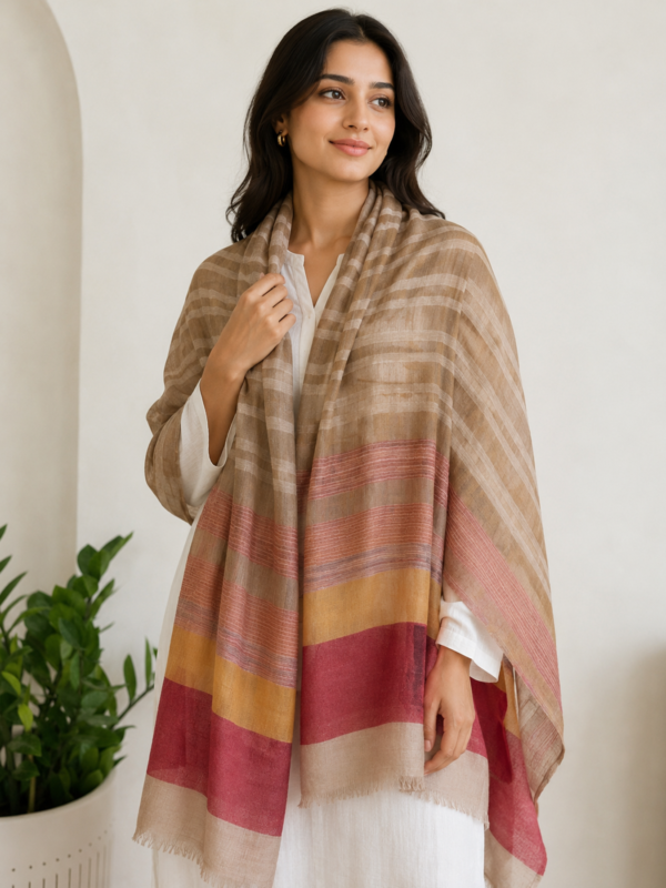Sunset Meadow Stripe Stole