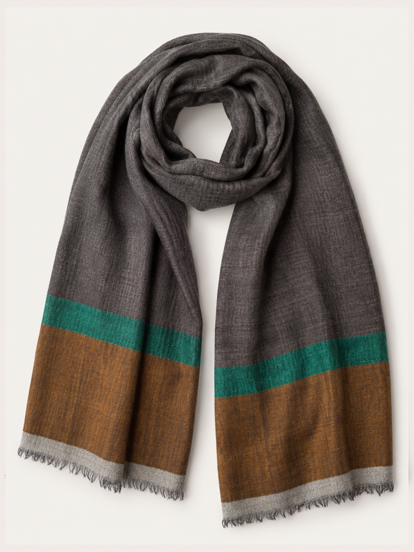Forest Teal Border Stole