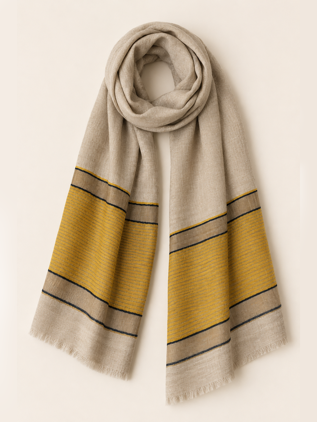 Honey Gold Stripe Stole
